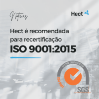 Hect é recomendada para recertificação ISO 9001:2015 pela SGS